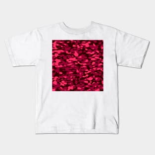Dark pink Camo pattern digital Camouflage Kids T-Shirt